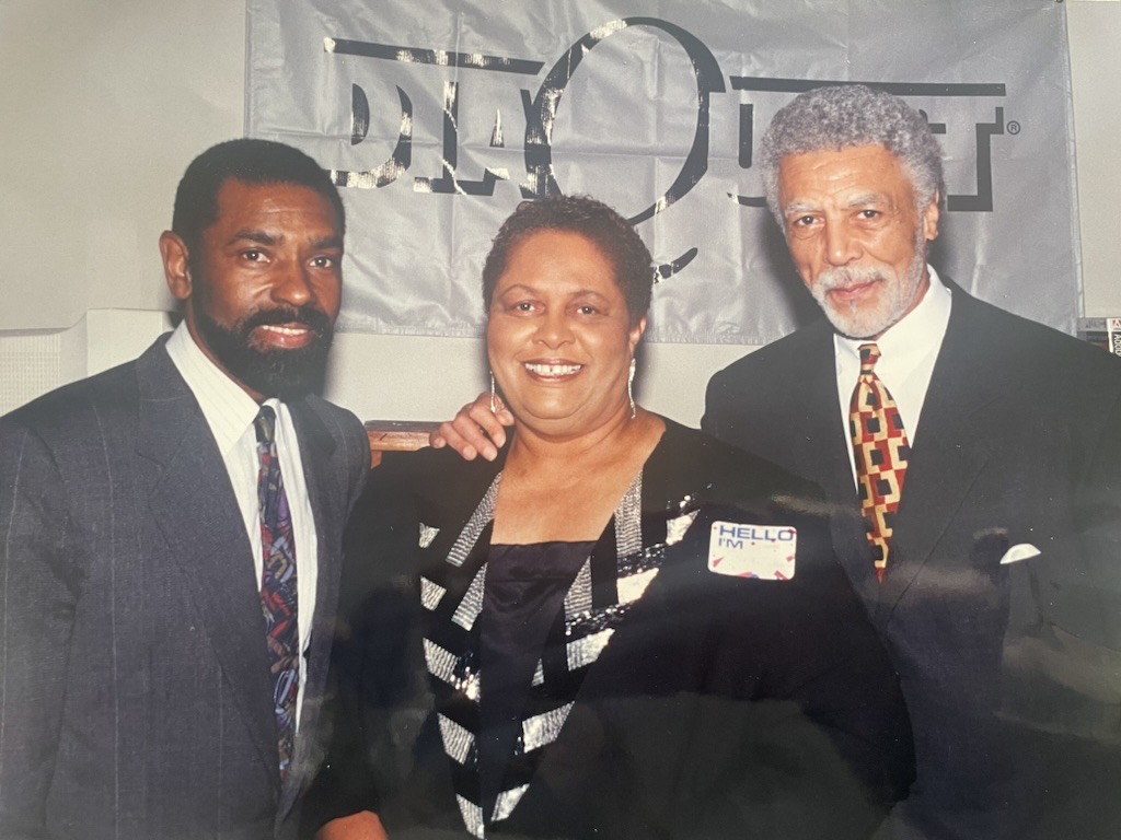 Keith Carson with former Probation Chief Sylvia Johnson and Congressman Ron Dellums