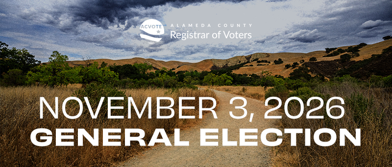November 3, 2026 - General Election